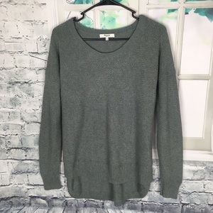 Madewell. Olive Green Light Knit Sweater Top.